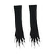 thumbnail image 3 of Guantes de Halloween ligeros con uñas largas para fiestas de disfraces Clavo de plata, 3 of 9