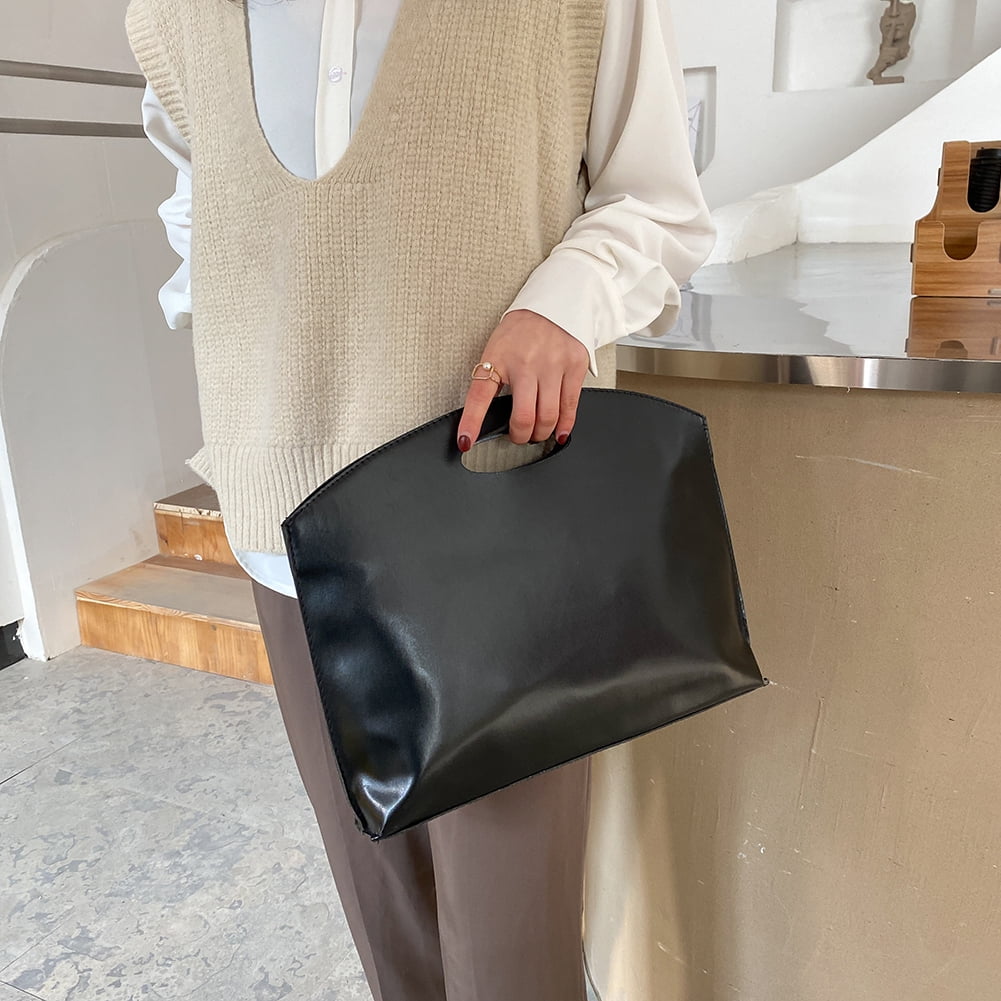 Bag Laptop Leather Briefcase New Women's Handbags Business Large Satchel Purse 