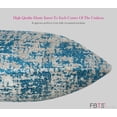 thumbnail image 5 of FBTS Prime 24x12 inch Rectangle Blue Plain Chenille Lumbar Throw Pillow Covers, 2 per Pack, 5 of 5