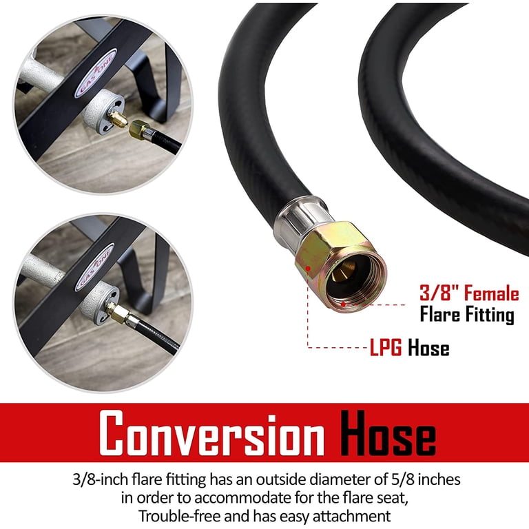 Gas One High-Pressure Propane Regulator, 4-Ft, Adjustable photo 3