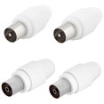 thumbnail image 1 of TV Antenna Coaxial Connector Coupler, Satellite Coaxial Cable Adapter Antenna Connector Antenna Cable Connector 2 x Male 2 x Female Set for Coaxial, 1 of 5