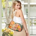 thumbnail image 5 of FORMRS Womens Shoulder Bag with Chain Strap Clutch Purse Cute Tote Handbag, Pink Cityscape Painting, 5 of 7