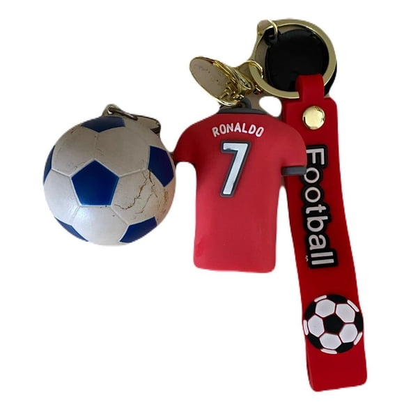 Divertido! Set Llaveros Cristiano 7 Seleccion y Balon 2 pack