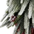 thumbnail image 4 of Northlight Mini Flocked Downswept Pine with Berries Artificial Christmas Tree - Unlit - 14", 4 of 5