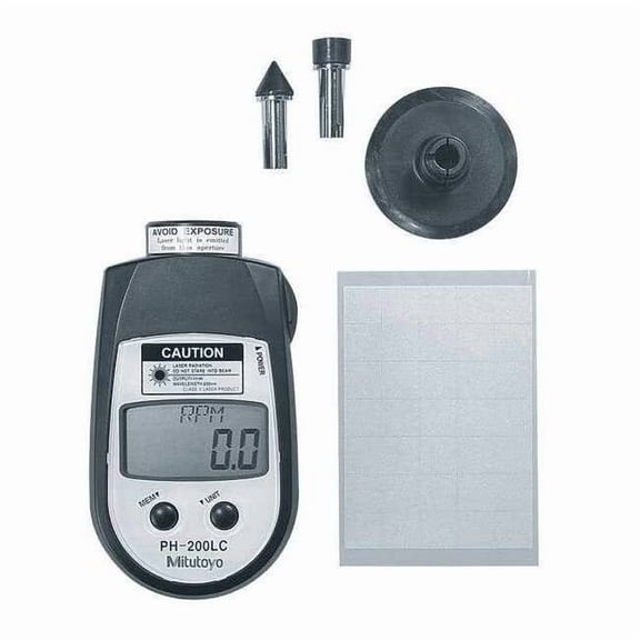 Mitutoyo Tachometer,6 to 25,000 rpm 982-552