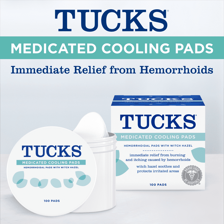 Tucks Medicated Cooling Pads For Hemorrhoid Relief, 100 Ea 