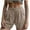 Khaki, variant on RYRJJ Womens Lightweight Cotton Linen Shorts Casual Baggy Trendy Short Pants Elastic Waist Comfy Beach Shorts(Army Green,L)