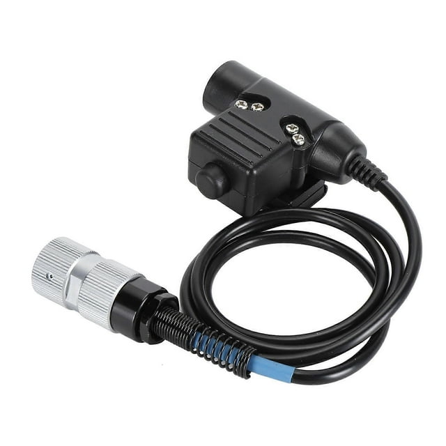 U94 6 Pin Push to Talk Radio Headset Connector, Portable Radio Headset Replacement Adapter for PRC 152 PRC 148 Radio