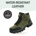thumbnail image 3 of Mens Hiking Boots Outdoor Hiking Trekking Work Climbing Shoes Slip Resistant Lightweight Camping Work Shoes Green 7.5 US, 3 of 7
