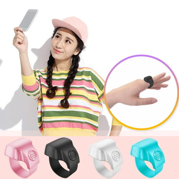 Viflosae Wireless Bluetooth Selfie Remote Control Selfie Remote Control Wearable Ring Support Camera And Video Remote Mobile Phone Camera Remote Control Electronics Gadgets T