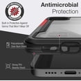 thumbnail image 3 of X-Doria Raptic Shield, iPhone 12 Mini Case - Military Grade Drop Tests, Anodized Aluminum, TPU and Polycarbonate for Apple iPhone 12 Mini, Black / Red Gradient, 3 of 5