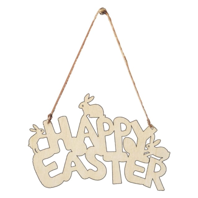 Feliz Pascua Decoraciones Colgantes Conejo de Pascua Artesanía Colgante para Suministros de Jardín