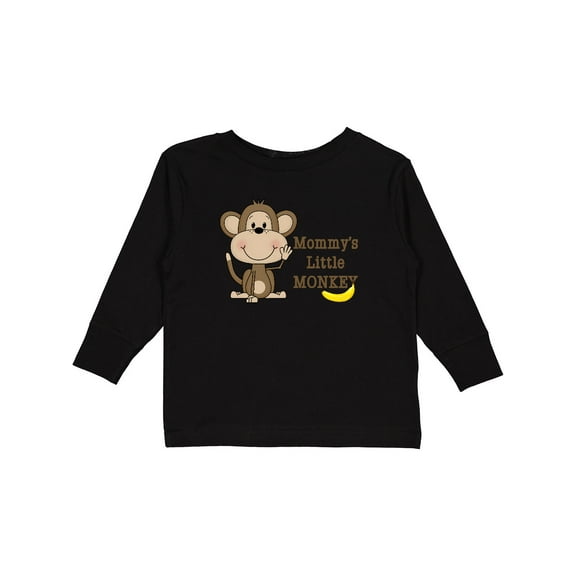 Inktastic Mommy's Little Monkey Boys or Girls Long Sleeve Toddler T-Shirt