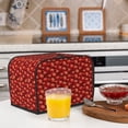 thumbnail image 6 of Yiaed Red Skulls 1 Print Two Slice Bread Machine Cover, Universal Size Kitchen Appliance Cover for Bread Machine,Bread Machine Cover, 6 of 7