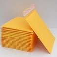thumbnail image 2 of 10 Pcs Enveloppes Rembourrées Jaunes Kraft Bubble Mailers Seal R0 Auto-Expédition, 2 of 9
