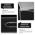 thumbnail image 3 of Raindrops Transparent Acrylic Tissue Box Holder for Desktop and Storage Use Modern Tissue Dispenser 8.5 x 5.5 x 5.5 Inches, 3 of 8