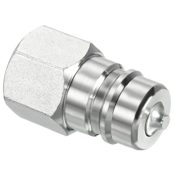 Uxcell G1/2 Female 0.85" OD Pipe Fitting Plug Adapter Hydraulic Quick Connect Coupler, 1 Pack