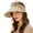White, variant on QEMAUUA UPF80+ Hollow Out Wide Brim Visor Sun Hat, Foldable Packable Womens Topless Beach Travel Outdoor Sunblock Hat