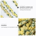 thumbnail image 2 of Shisuyan Fabric Floral Appliques Ribbon Yellow 1Pack Decoration for Weddings, 2 of 9