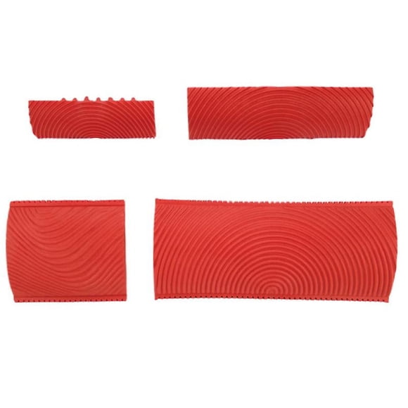 4 piezas herramienta de pintura de grano de madera