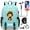 Color4, variant on One_Pieces Graphic Backpack with USB Charging Port-Student Back to School Bag Multifunction Travel Laptop Knapsack for Teen