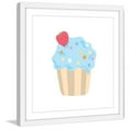 thumbnail image 1 of Marmont Hill 'Blue Cupcake' by Diana Alcala Framed Painting Print, 1 of 2