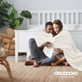 thumbnail image 5 of Deconovo Throws Sherpa Plush Blanket, 50x60 inch Beige, Machine Washable, Solid & Traditional Design, 5 of 7