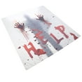 thumbnail image 4 of Cortina de ducha de Halloween Horror Cortinas de baño de fibra de poliéster con ganchos Accesorio de baño, 4 of 10