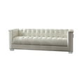 thumbnail image 2 of Chaviano 2-piece Upholstered Tufted Sofa Set Pearl White, 2 of 3