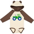 thumbnail image 3 of Inktastic Cute Green Tractor Boys or Girls Long Sleeve Baby Bodysuit, 3 of 5