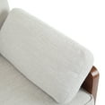 thumbnail image 5 of GDF Studio Mid-Century Modern 71.75" Sofa with Slim Track Arms, Wood Sides, Rounded Legs, and Extra Plush Cushioning, Beige, 5 of 10