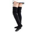 thumbnail image 1 of Medias de punto Color sólido Keen Socks High Socks Women Leg Weavers Zapatos Accesorios Lindo otoño Halloween Medias Negro 1 par Kearding AP004203-01B, 1 of 7