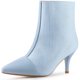 thumbnail image 1 of Botines de tacón de aguja Allegra K Pata de gallo a cuadros para mujer Blue 38, 1 of 6