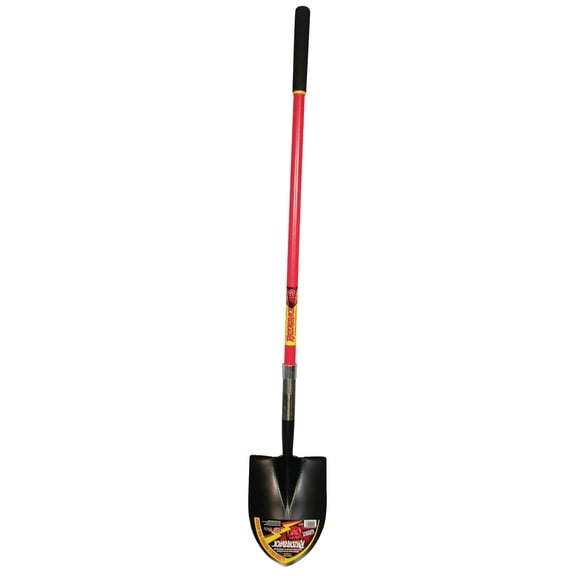 Union Tools Razor-Back Round Point Shovels, 11.5 X 9 Blade, 48in Fiberglass Straight Handle