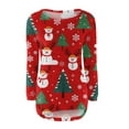 thumbnail image 2 of Mercatoo Christmas Sweaters for Girls Teen Cute Snowflake Graphic Fashion Pullover Knit Shirts Fall Winter Warm Sweatshirts, 2 of 5