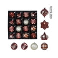 thumbnail image 3 of 6-Pack Assorted Christmas Tree Balls Ornaments Set, Shatterproof Plastic Painted Baubles for Xmas Holiday Party Tree Hanging Decor Accent, 3 of 6