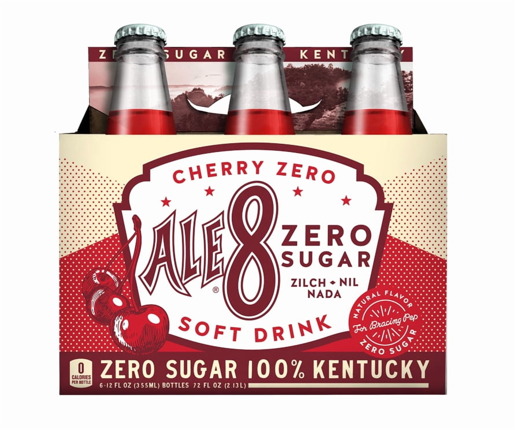 (2 pack) Cherry Zero Ale-8-one 6 Pack Glass