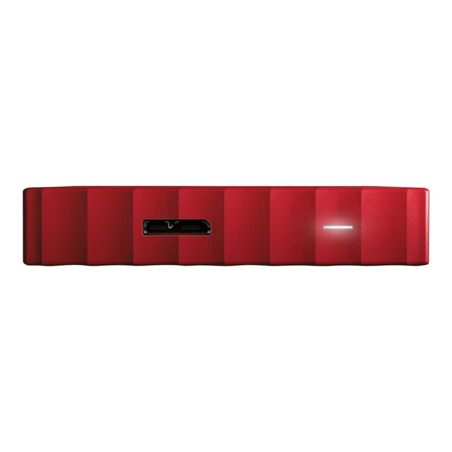 WD My Passport WDBS4B0020BRD - Hard drive - encrypted - 2 TB - external (portable) - USB 3.0 - 256-bit AES - red