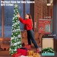 thumbnail image 3 of Árbol de Navidad HMASYO Pop Up Tinsel de 6 pies con luces y control remoto, 3 of 9