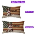 thumbnail image 5 of Freedom Paws Patriotic Papillon Vintage Memorial Day Quilt Pillowcase Pap Butterfly Dog Lover Throw Pillow Cover Bed Home Decor - 12006, 5 of 5