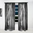 thumbnail image 2 of Designart 'Farmhouse Horse Portrait VI' Farmhouse Curtain Panel, 2 of 5