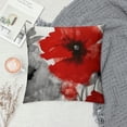 thumbnail image 2 of TIAOTIAOHOU Black Red Flower Pillow Covers Covers Decorative Square Throw Pillow Covers Couple Cushion Cases Home Decor for Sofa Bedroom Car, 2 of 5