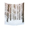 thumbnail image 1 of Tapiz de Bosque Invierno Nieve Blanca 130x150 cm ABPHQTO, 1 of 1