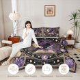 thumbnail image 3 of Homewish Halloween Crow Twin Comforter Sets, Witch Magic Book Bedding Set, Black Reversible 2pcs, 1 Comforter and 1 Pillowcase, 3 of 6