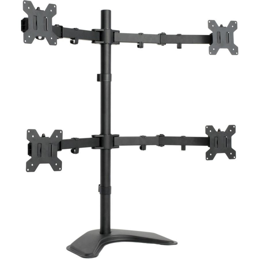 Quad LCD Monitor Free Standing Height Adjustable 4 Screen Desk Mount VIVO1033 