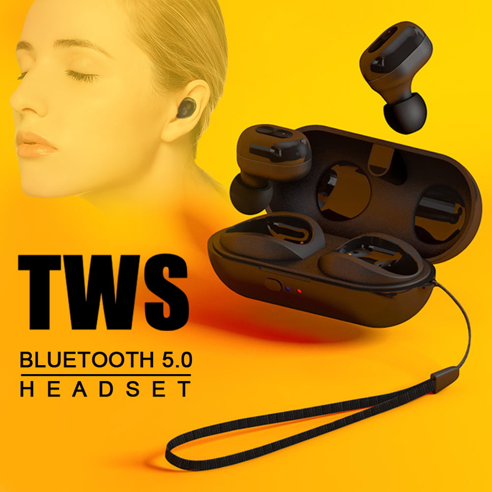 N9 TWS BLUETOOTH WIRELESS 5.0 EARPHONES EARBUDS HEADPHONES FITNESS SPORT BLACK 