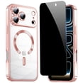 thumbnail image 1 of Funda magnética TSEHHOL para iPhone 17 Pro con privacidad, rosa, 1 of 7
