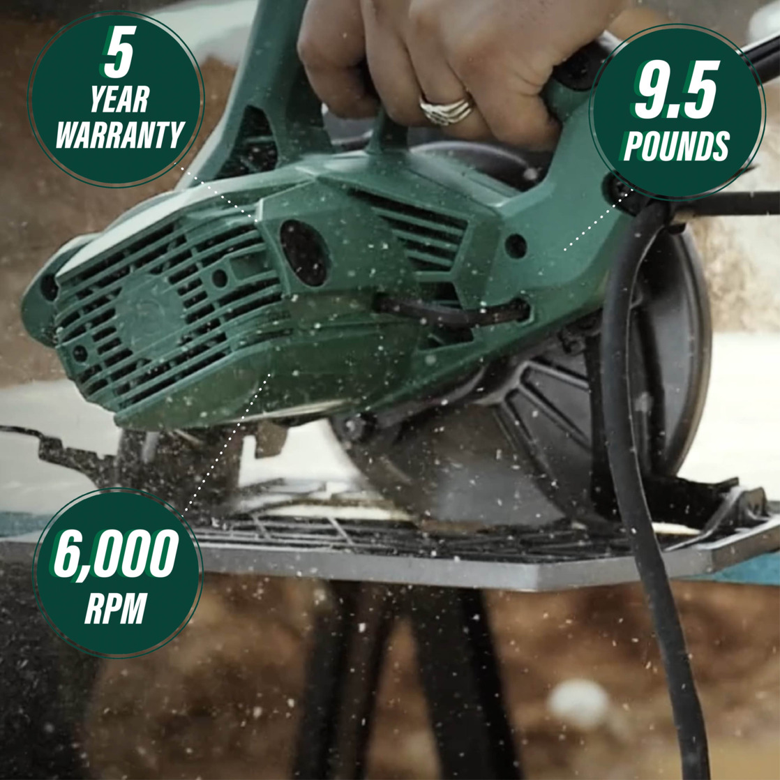 Metabo HPT 7-1/4 In. Circular Saw Kit, 15-Amp, C7SB3 photo 3