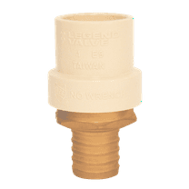 Legend Valve 3/4" PEX x CPVC No Lead Adapter in Forged Brass - 302-424NL