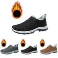 thumbnail image 2 of XIMIN Men's Winter Warm Slip-On Snow Boots Non Slip Waterproof Hiking Boots Comfortable Round Toe Lightweight for Hiking Work Orthopedic Sneakers, 2 of 6